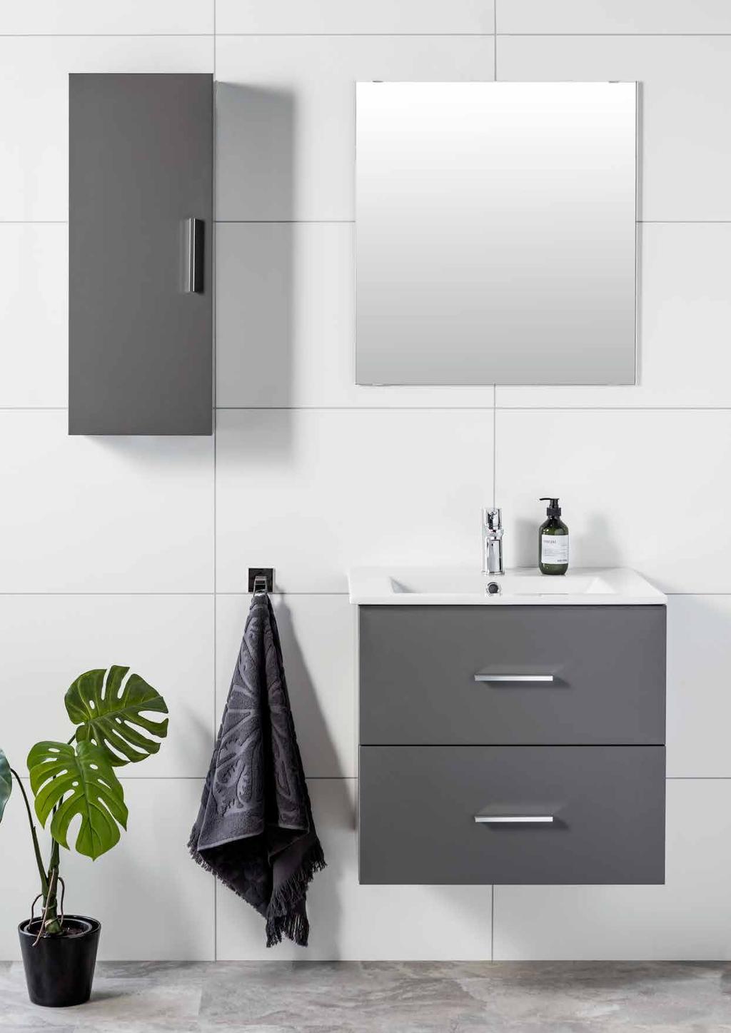 Milano speil 60 x 80 Malin grå 60