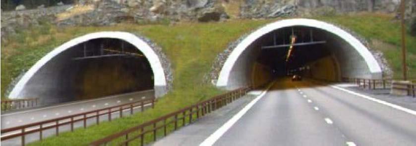 1 Oversikt tunnelportaler Tunnel under Skogn Tunnel under Høgberget Levanger Tunnel under Kjeungberget (Rinnan) Tunnel under Lauvhaugen (Røra) Tunnel under Lunnan gård (Røskje) Portal sør: