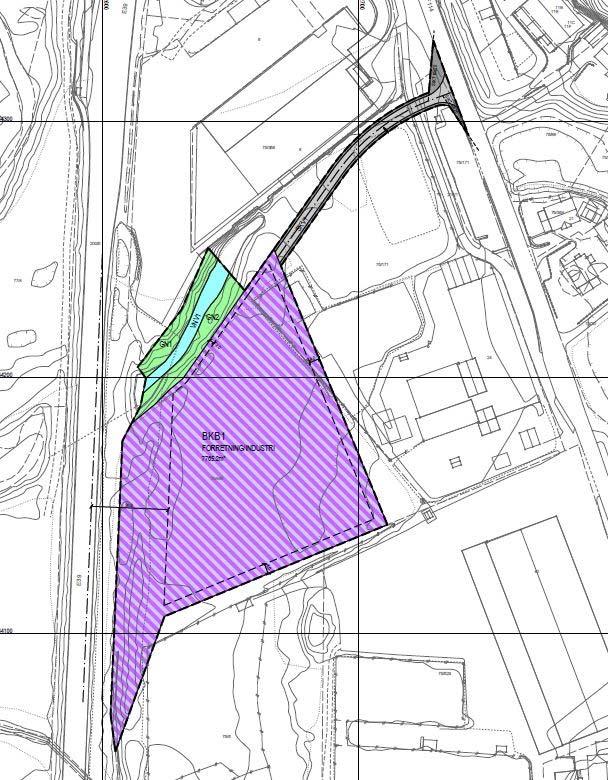1 Innledning Det er pågår arbeid med detaljreguleringsplan for en ny næringstomt langs E39. Området ligger mellom Rosselandsvegen og E39, like vest for Rosseland skole.