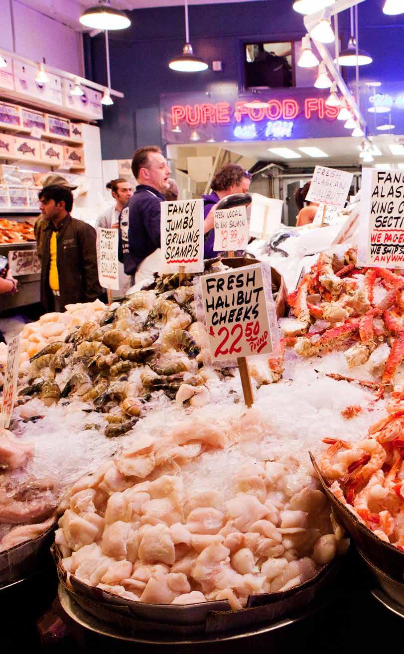 USA Spiser fem ganger mer kjøtt enn fisk I gjennomsnitt spiser amerikanerne like mye sjømat som snittet i Europa.