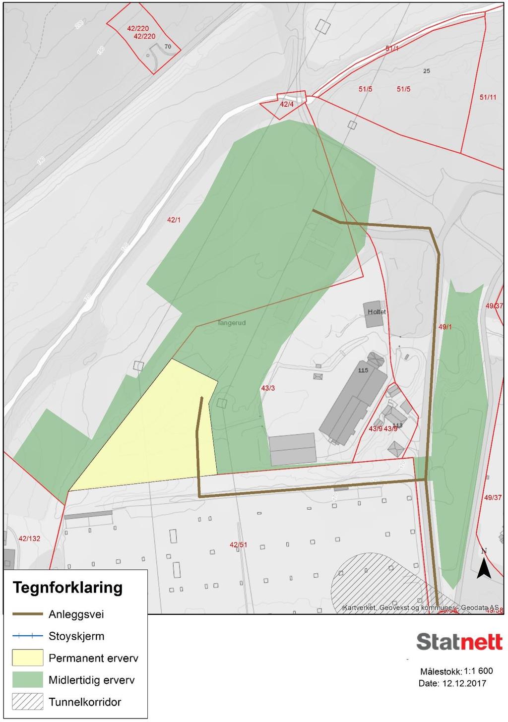 Figur 29: Kartet viser midlertidig og permanente rettighet på Sogn.