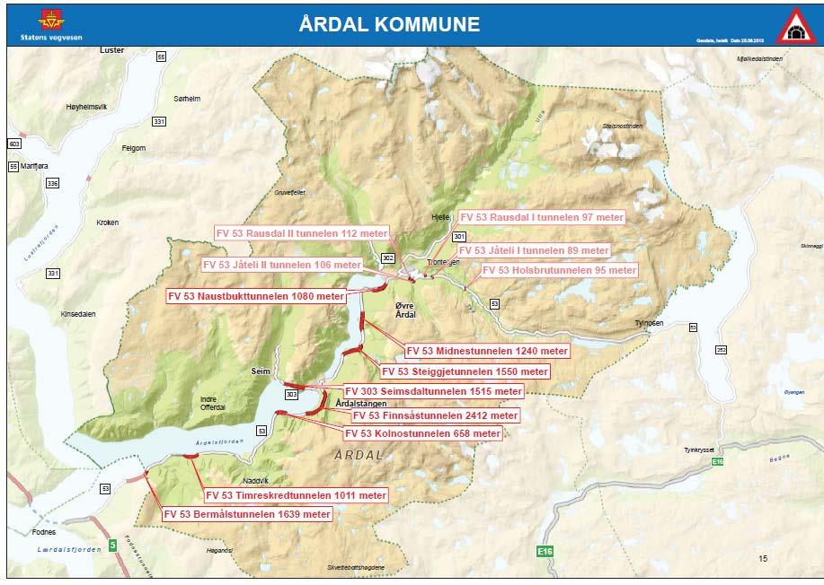 7 Fv. 303 Seimsdalstunnelen - Beredskapsanalyse 3. Beredskap Beredskap i dag Jfr.