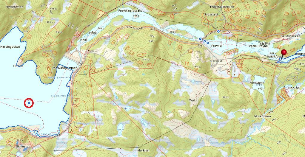 Møsvatn 0-3-L Dato/er 2.6/12.7/18.8/15.9 24 Vannmiljøkode 0-31874 UTM sone 32 (Utløp Frøystul kr.