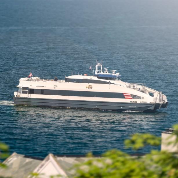 Hurtigbåt bygget i Norge (NOK 100 millioner) MNOK 70 lån (70 %) Garanti fra bank: NOK 70 millioner