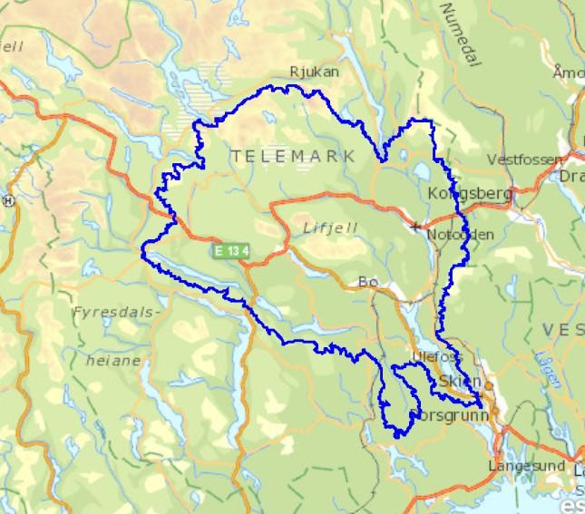 Overvåking av lokaliteter i vannområde Midtre Telemark 2017.