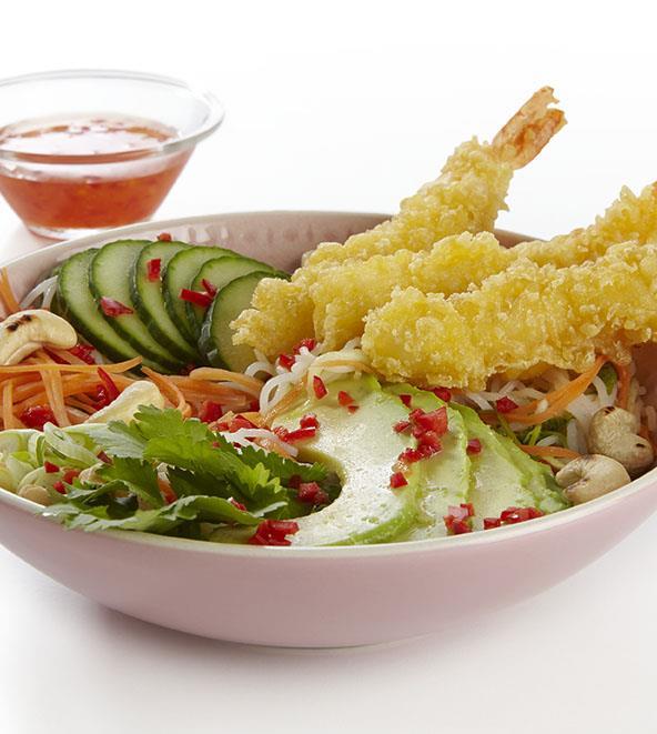 Scampi Bowl med asiatisk vri Sånn gjør du til 10 porsjoner: Stek Scampi, 30 stk.