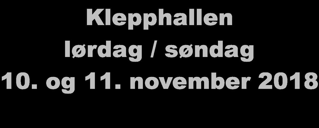 Invitasjon til KSSK Open 2018 Klepphallen lørdag / søndag 10. og 11.