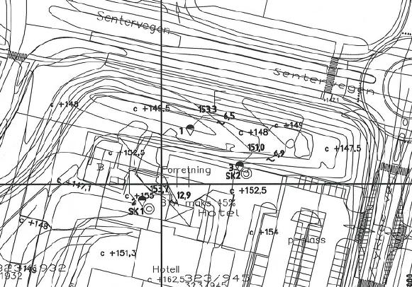 2.1 Grunnundersøkelse for Lidl Tiller Multiconsult utførte i 2005 en grunnundersøkelse for etablering av Lidl butikk og P hus.