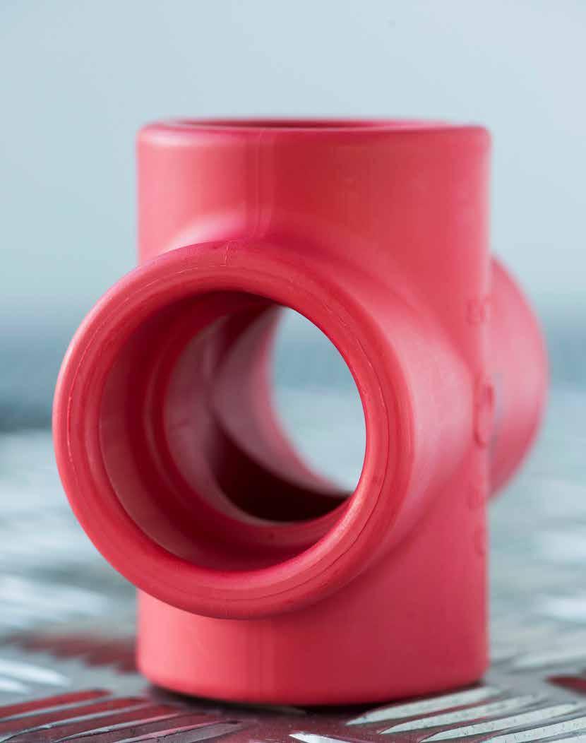 RØRSYSTEM FOR SPRINKLER- OG VANNTÅKEANLEGG Aquatherm red pipe Aquatherm red pipe består av rør og deler i glassfiberarmert PP-R spesielt utviklet for sprinkler og vanntåke.