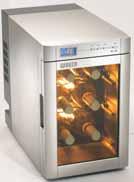 Termoelektriske kjøleskap WAECO MyFridge MF-1W Volum 1 flaske (90 mm Ø) Driftspenning 12 V eller 100 til 240 V 33 W Temperaturområde Innstillbar mellom 5 C og 20 C 12/230 V System Isolering Materiale