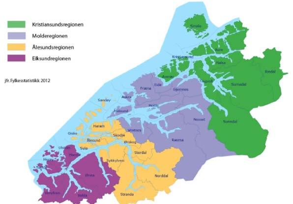 Regionale arbeidsmarknader Statlege arbeidsplassar fordelt på pendlarregionar Kristiansundsregionen 6%