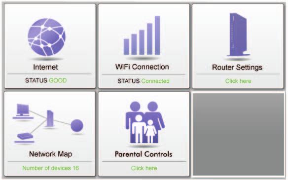 NETGEAR-genieapp Last ned den kostnadsfrie genieappen fra www.netgear.com/genie. Fiks vanlige nettverksproblemer og administrer tilkoblingene til hjemmenettverket automatisk.