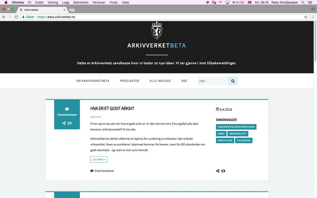 Arkivverket Beta: