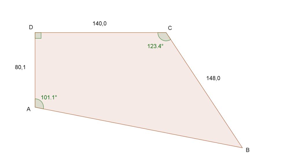 Oppgave 8 8 poeng En hyttetomt har form som figuren viser. Målene er gitt i meter. Regn ut areal og omkrets av hyttetomten.