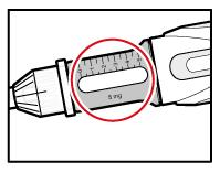 Forsikre deg om at fremre metalldel er fullstendig skrudd sammen med pennens plastdel. Trinn 6.