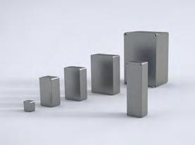 03 Stort utvalg av størrelser Eldon tilbyr et bredt utvalg av standardstørrelser for alle koblingsboksene i aluminium.