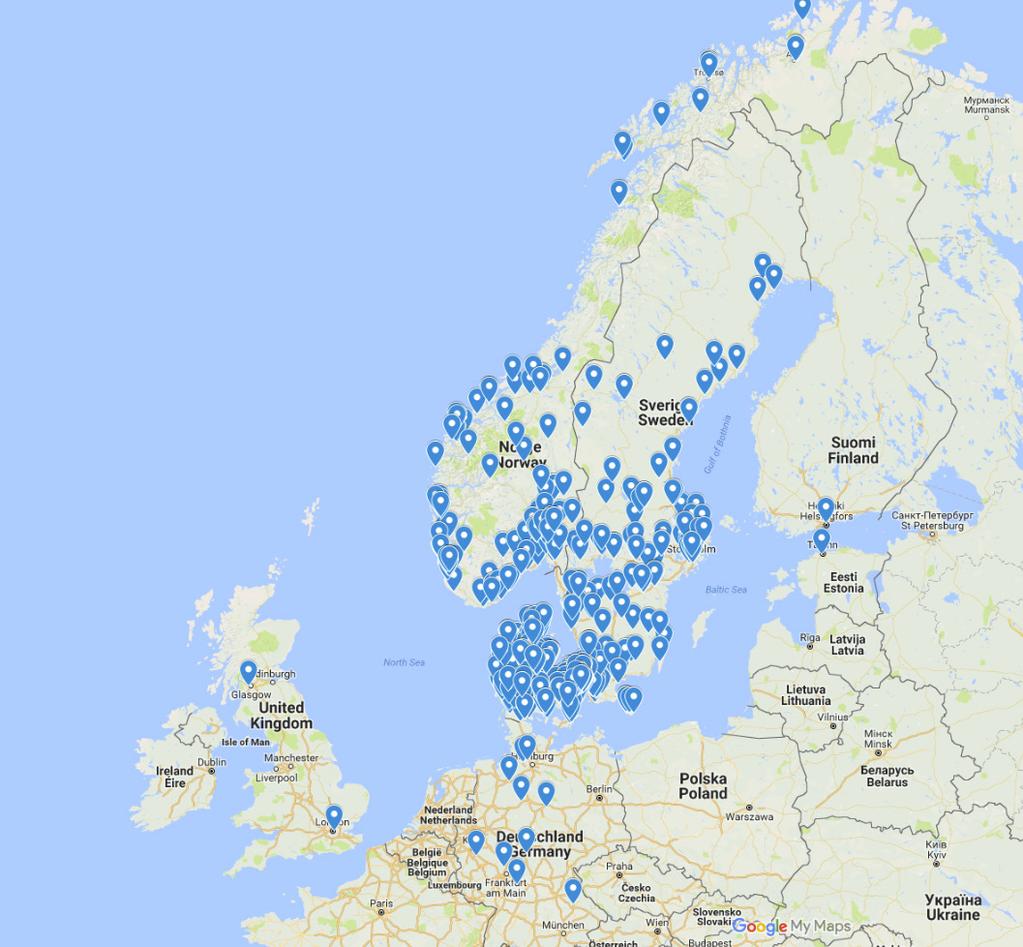 Moss Tønsberg Karlstad Örebro Skien Stavanger Stockholm Stavanger Nyköping