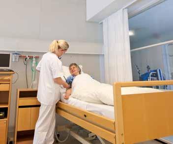 Typisk bruk: Pasientrom på sykehus I et pasientrom må hver pasient kunne styre sin egen sengearmatur.