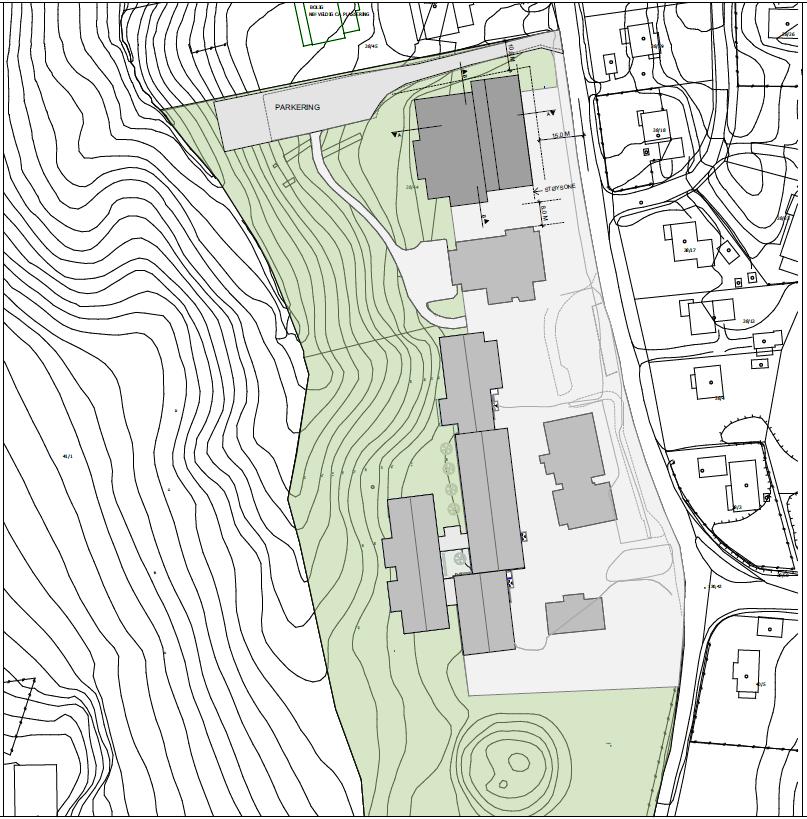 Alternativ 1 Eksisterende skole beholdes som den er i dag. Mindre tiltak kan være aktuelt.