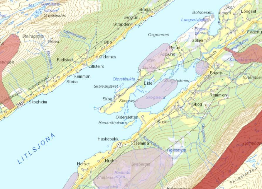 5 Utredningsbehov Funksjonsområder for pattedyr Fig. 5.3. Kartet viser gyteområdet utenfor planområdet. (Kilde: kart.fiskeridir.