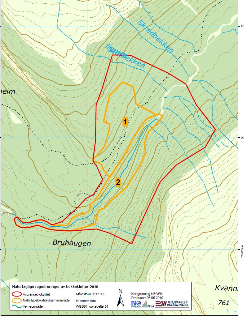 Tverrelvdalen ved Blåberget (regional-nasjonal verdi).