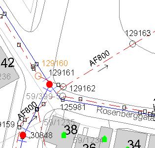 KUMKORT SID KUM NR. KUM NR. (PLAN) KUMTYPE 1) ANLEGGSÅR 129161 AF10 AF STATUS 2) NETTYPE 3) KVALITETSKODE 4) TEGNINGSNR.