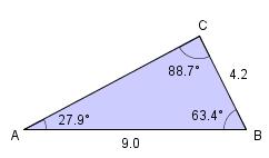 Bruk av formlikhet for å regne ut ukjente sider i trekanter Eksempel 1 Trekantene ABC og DEF er formlike. Regn ut lengdene til de ukjente sidene.