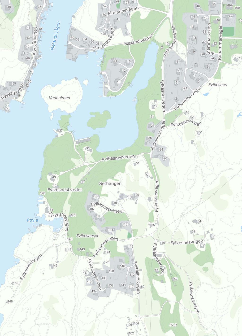 4 2.0 PLANOMRÅDET. 2.1 Lokalisering.