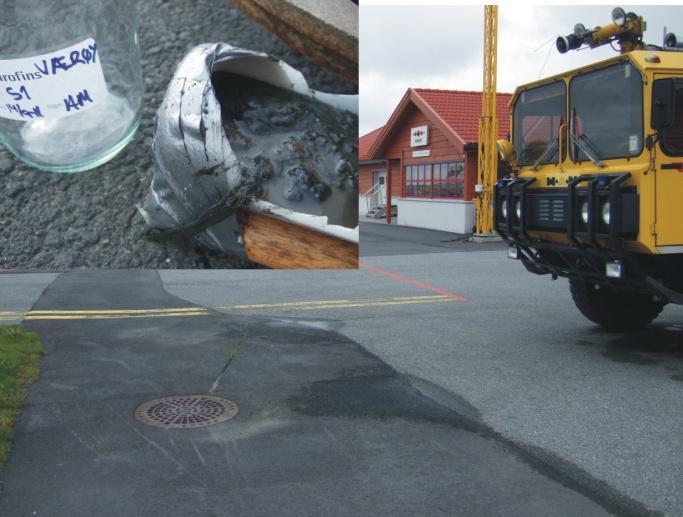 Prøvetaking ved overvannskum Prøvetaking av overflatejord ved H5 Figur 1: Prøvetakingspunkt ved Værøy