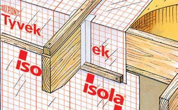 Isola Vindsperrer 4. Vindtetting av tak Før montering Isola Soft Xtra Vindsperre kan monteres så snart taksperrene er på plass.