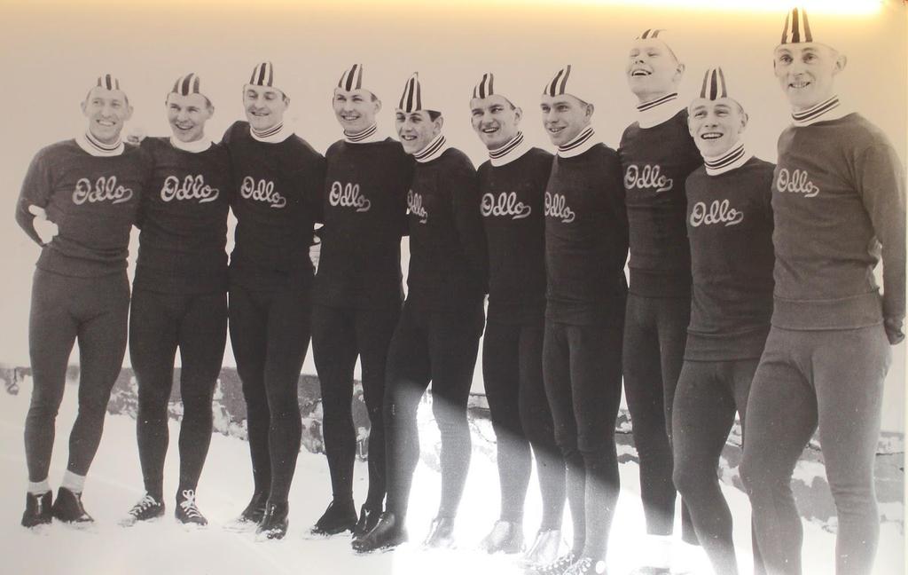 OsebergPosten APROPOS OL 2018: SKØYTELANDSLAGET I 1964 Fra venstre: Olav Torstein Seiersten, Knut Johannessen, Fred Anton Maier, Alf Gjestvang.
