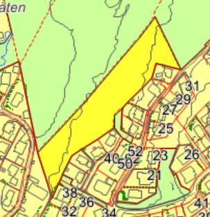 Gbnr 27/20, Fagerstrand er området avsatt til fremtidig boligbebyggelse i KP.