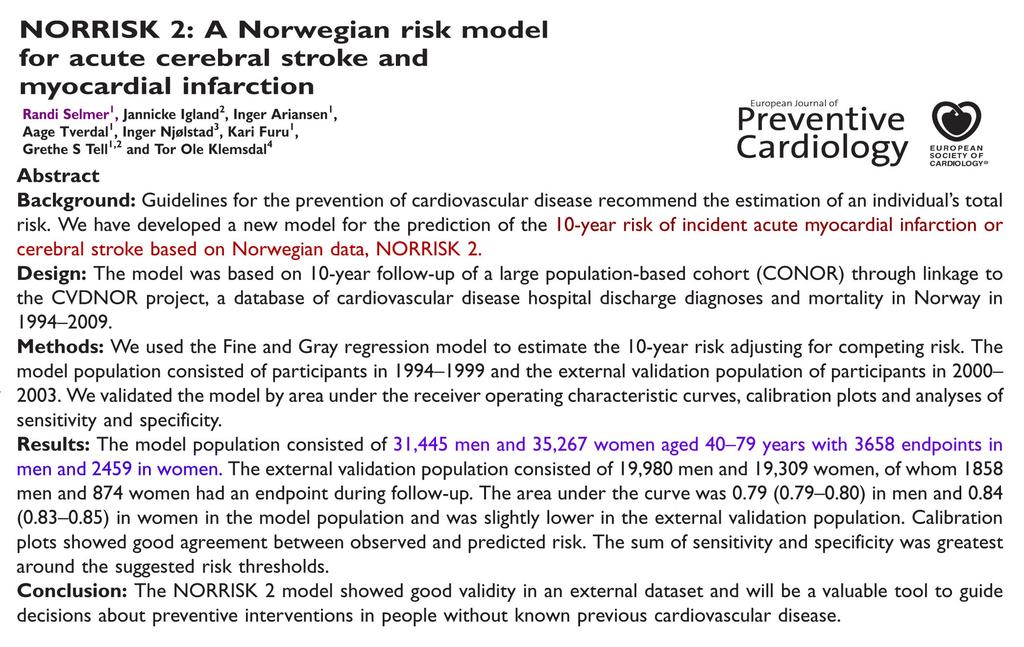 Bakgrunn for ny risikoalgoritme: Norske