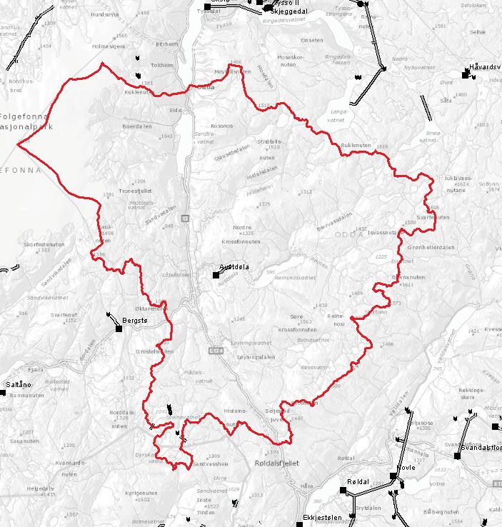 1 Beskrivelse av nedbørfeltet Nedbørfeltet til Opo ved utløp av Sandvinvatnet er 470 km 2, og ved utløp i fjorden er arealet 474 km 2 (ekskl. Freimselva).