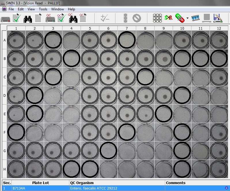 MIC bestemmelse () Spørsmål 3 Broth microdilution i MH buljong brønner med ulike konsentrasjoner