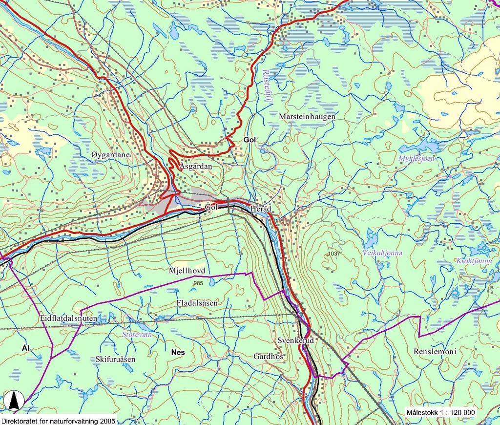 16-(70) OVERVÅKING AV HALLINGDALS-VASSDRAGET I 2012 Hemsil v/hesla bru Oppstrøms Gol renseanlegg Eiklid Prøvepunkt Beskrivelse Hemsil v/hesla bru Hesla bru før utløpet i Hallingdalselva.