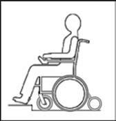 Salsa M (midthjulsdrift) Kjør mot fortauskanten i 90 vinkel, og stopp rullestolen så snart svinghjulene berører fortauskanten.