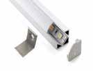 innfelt m/opal lokk for LED strips x10x000 mm 10 10 1m Stor