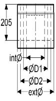 500 mm rørlengde dobbel isolert ØD2 mm 250 Vekt (kg) 5,37 EAN 4051921050960 ode 8051267 EAN 4051921051004 ode 8051367 EAN 4051921051042 ode 8051467 EAN 4051921062499 ode 8051167 Rørlengde byggemål