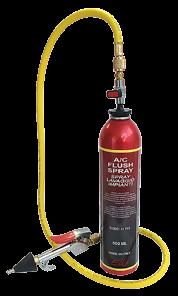 Tilbehør R134a - 1234yf FLUSHESETT M/FILTER & SIKTGLASS FLUSHESPRAY 600 MM For R134a. Hurtig og effektiv flushespray med rask fordamping.