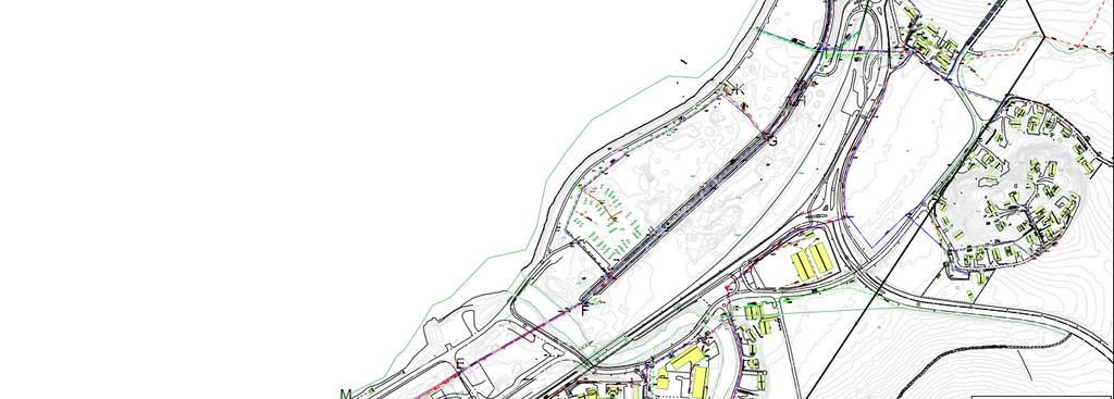 Sentrumsplan Hommelvik 9.9 Teknisk infrastruktur 9.9.1 Vann og avløp 96 Figur 67: Illustrasjonsplan for VA, denne følger også som vedlegg.