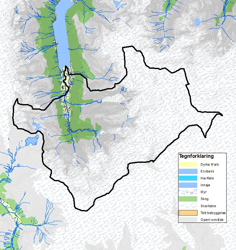 Prøvepunkt Oldenvatnet Briksdalen Figur 2.