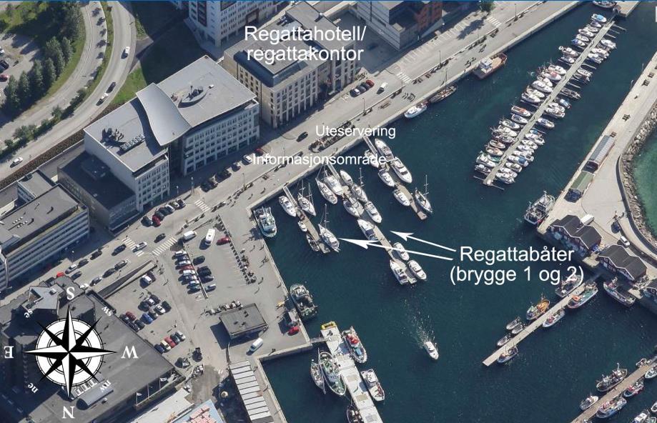 Tillegg 1: Regattahavnens beliggenhet Nordland Offshore Race har avtale med Bodø Havn om at området GJESTEBRYGGE 1 og 2 kan brukes av regattadeltagerne fra kl. 14.
