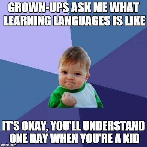 Snow (1993) uttrykker dette slik: «Språkutvikling er hardt arbeid over lang tid, som krever mye av barnet.