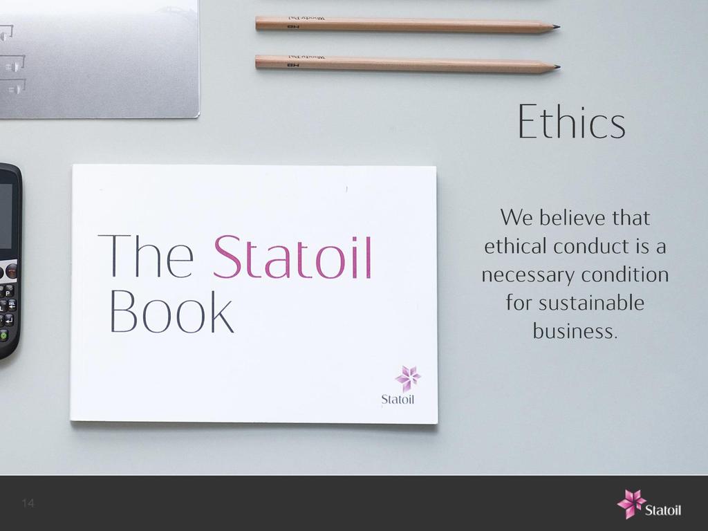 Ethics Code of Conduct «Statoil Book» and Code