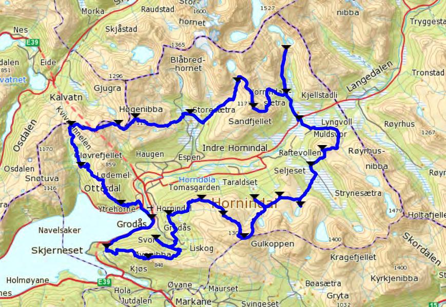 I tillegg finn ein Langesetvatnet med områda vest for vatnet som ifølgje Stryn kommune er brukt til turområde og er spesielt viktig for hyttene i nærleiken.