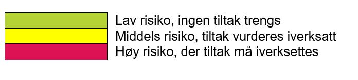 Løsmasseskred/- utglidning Lite Farlig NGU s løsmassekart viser at det er tykk morene i planområdet.