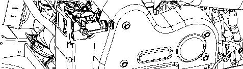 Vedlikehold - 2000 timer Dieselmotor - Olje- og filterskift Oljeavtappingspluggen () er lettest å nå fra undersiden av traktorrammen, på høyre side bak, og den er montert med en slang i motoren.