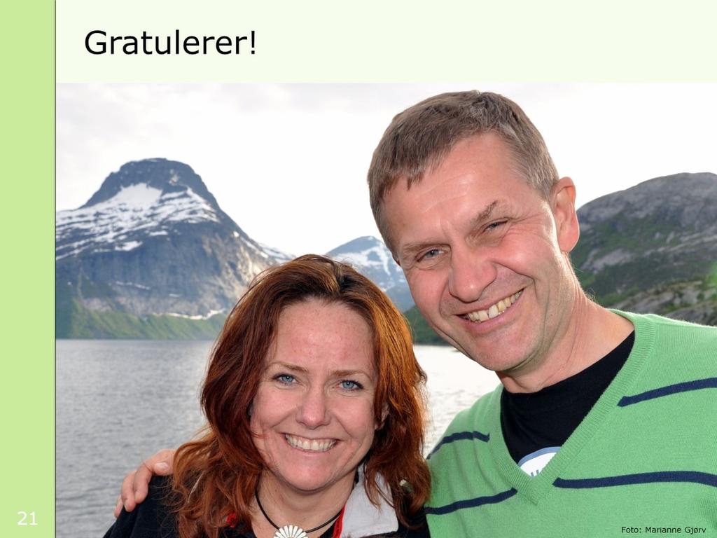 [Bildet viser Heidi Sørensen og Erik Solheim ved åpningen av Sjunkhatten nasjonalpark i Nordland i 2010.