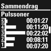 flere detaljer. Vises hvis pulssensoren er i bruk. Vises ikke for multisportsøkter.